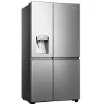 REFRIGERADORA HISENSE DE 22.1 P³ ECO INVERTER CON DISPENSADOR DE AGUA Y HIELO RS223SV5A